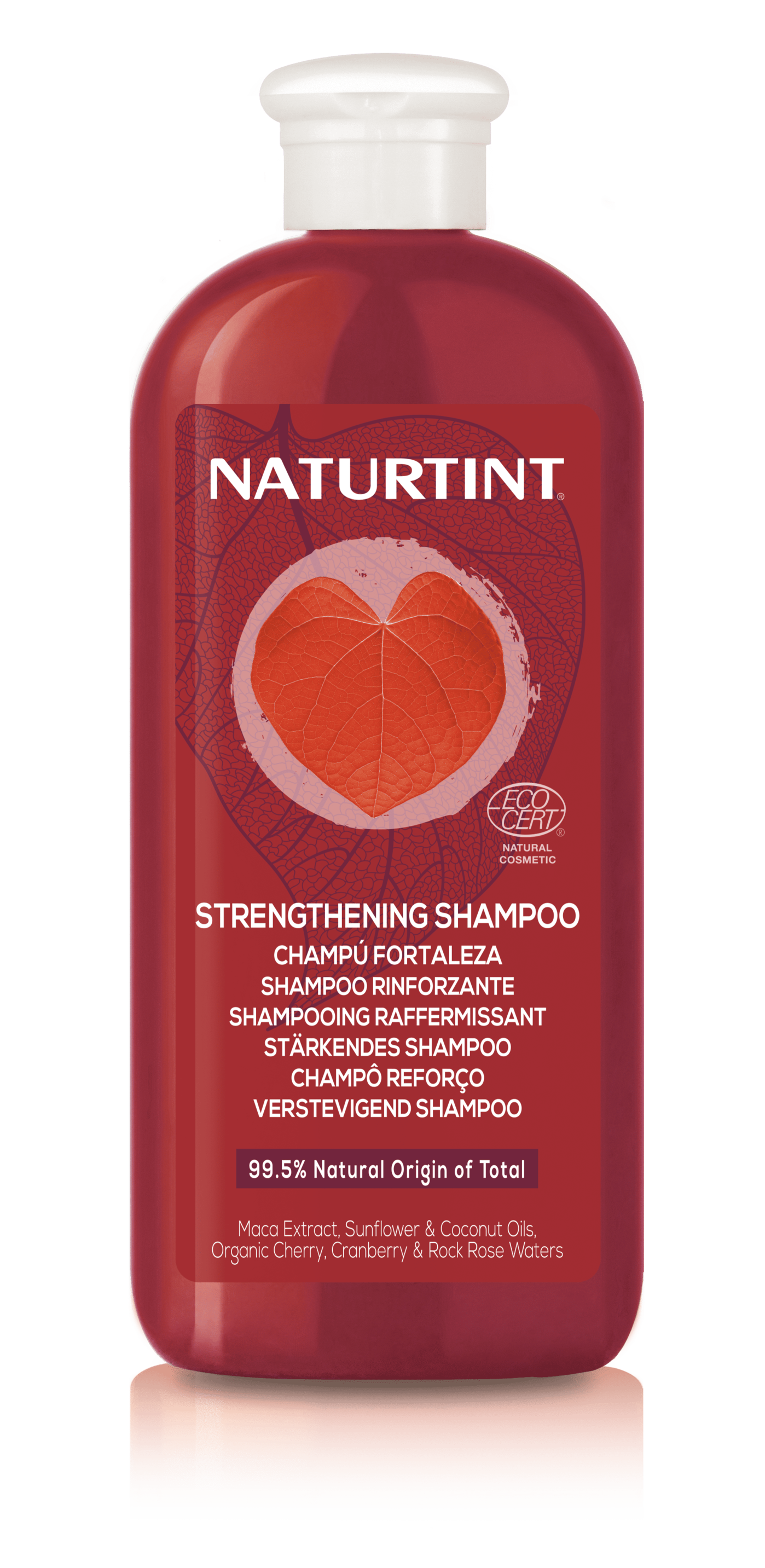 Naturtint strengthening shampoo in 330ml bottle, displaying rich hair care formula for healthy, nourished hair.