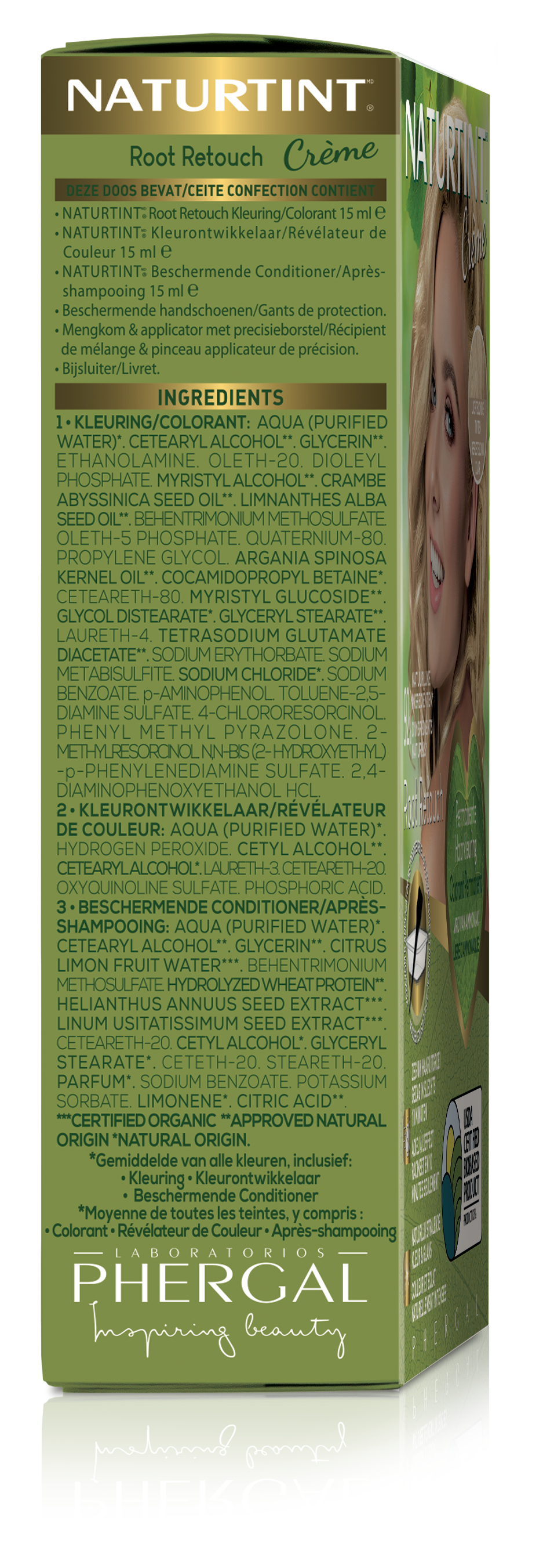 Naturtint Root Retouch Lichtblond hair coloring tube, 45ml, for natural blonde hair touch-up and root coverage