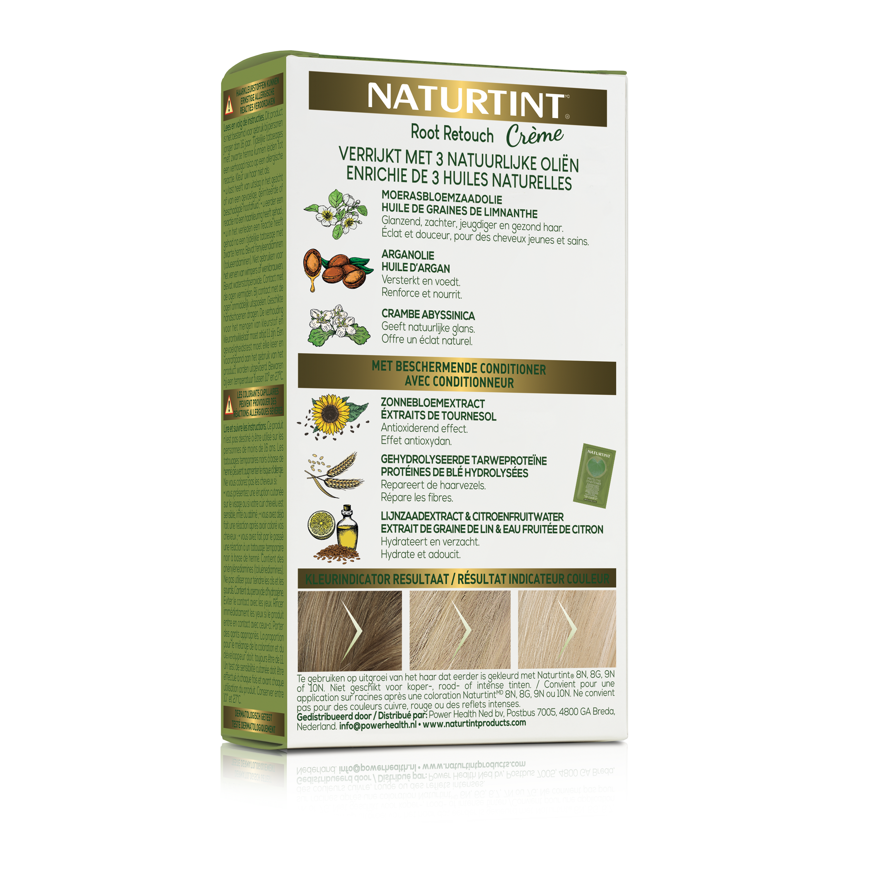 Naturtint Root retouch light blonde hair coloring tube, 45ml, with natural ingredients for seamless root touch-up.