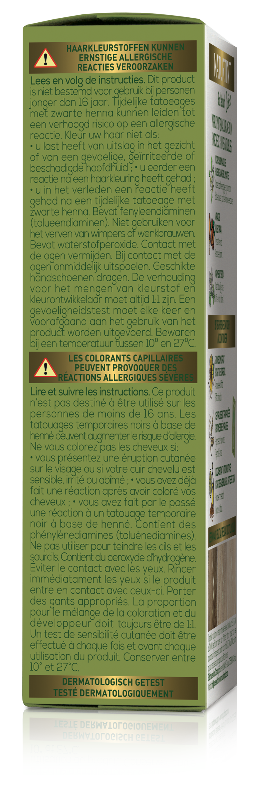 Naturtint Root Retouch Light Blonde hair coloring tube, 45ml, with natural ingredients for seamless root coverage.