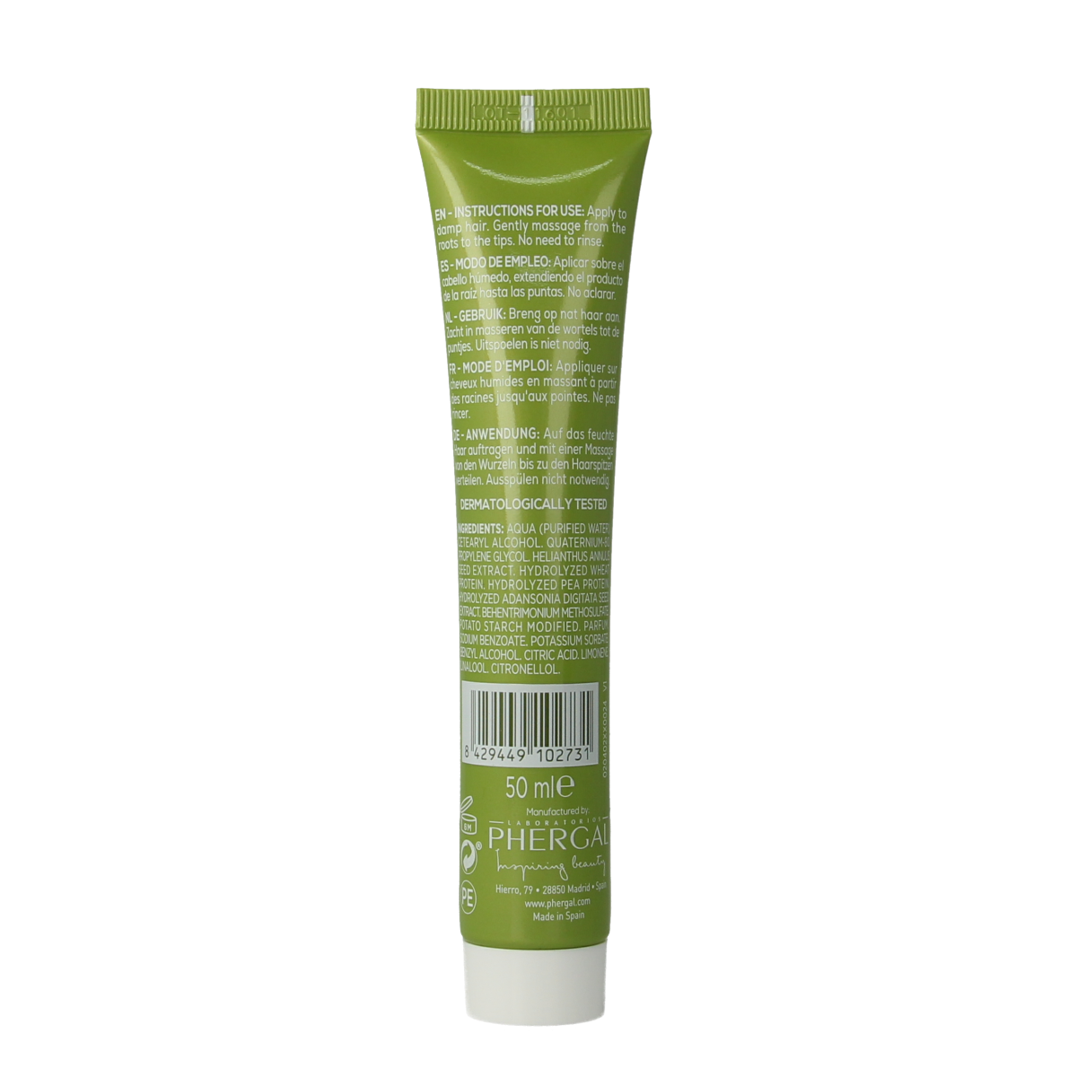 Naturtint CC cream anti-aging hair treatment in 50ml bottle, nourishing hair care product for youthful hair appearance