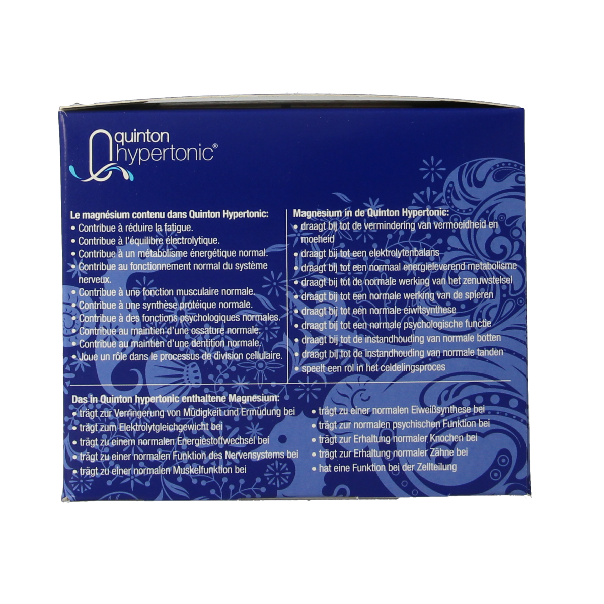 Quinton Hypertonic mineral concentrate ampullen 10ml, natural mineral supplement from Quinton, in a 30-pack.