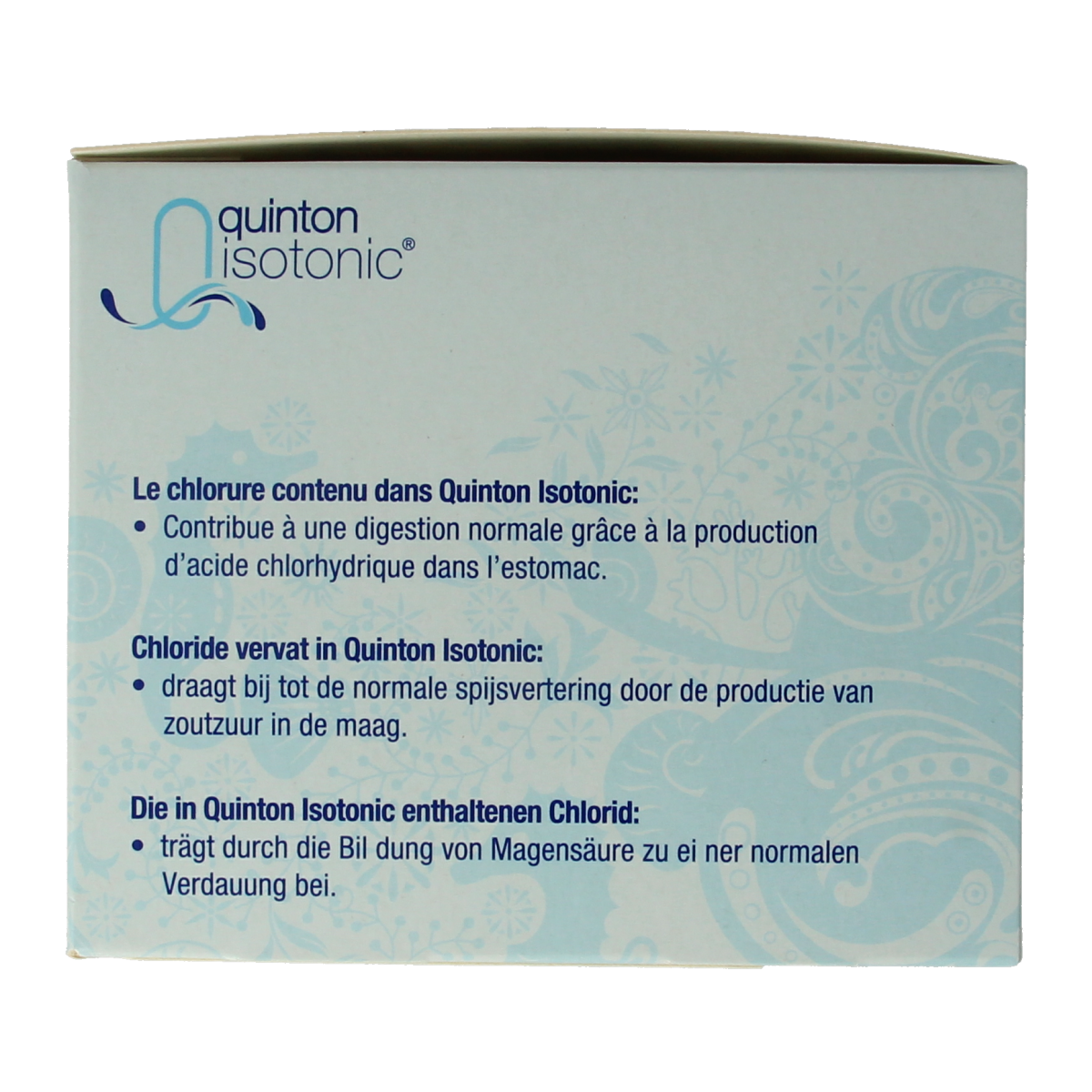 Quinton Isotonic mineral supplement ampoules, 10ml, 30-pack, natural mineral concentrate in small glass ampulles.