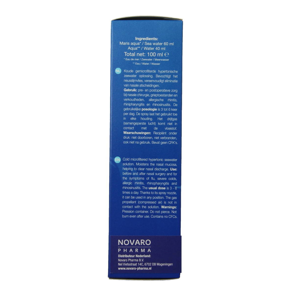 Quinton Nasal Action Plus spray 100ml, nasal care and inhalation product by Quinton, shown in the image.