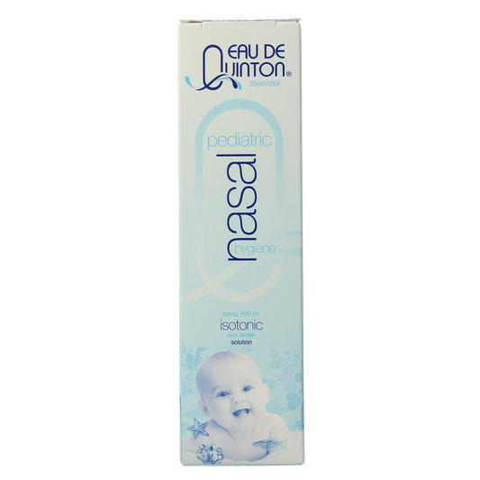 Pediatric Quinton Nasal spray for children 0-6 years, 100ml, used for nasal care and inhalation.