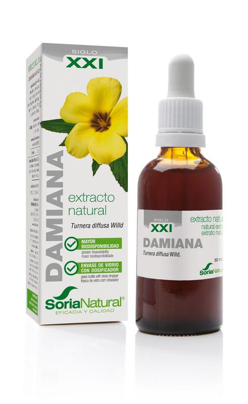 Soria Natural Turnera diffusa XXI extract in a 50ml bottle, herbal preparation from Soria Natural, shown in the image.