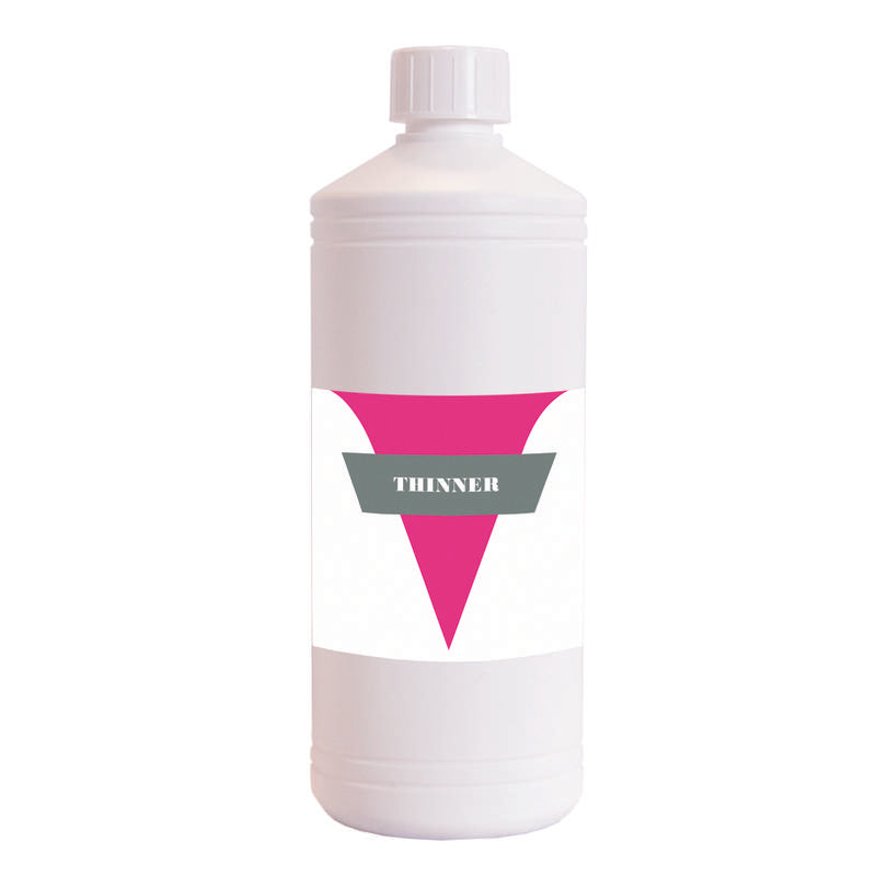 BT'S Thinner 1.00 Liter bottle, cleaning product from BT'S Schoonmaakartikelen line, with a focus on the container and label.