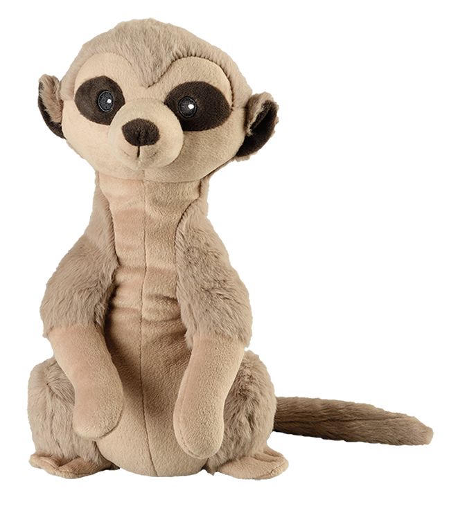 Warmies Stokstaartje aapje plush toy, soft stuffed animal from Warmies, ideal for cuddling and comfort.