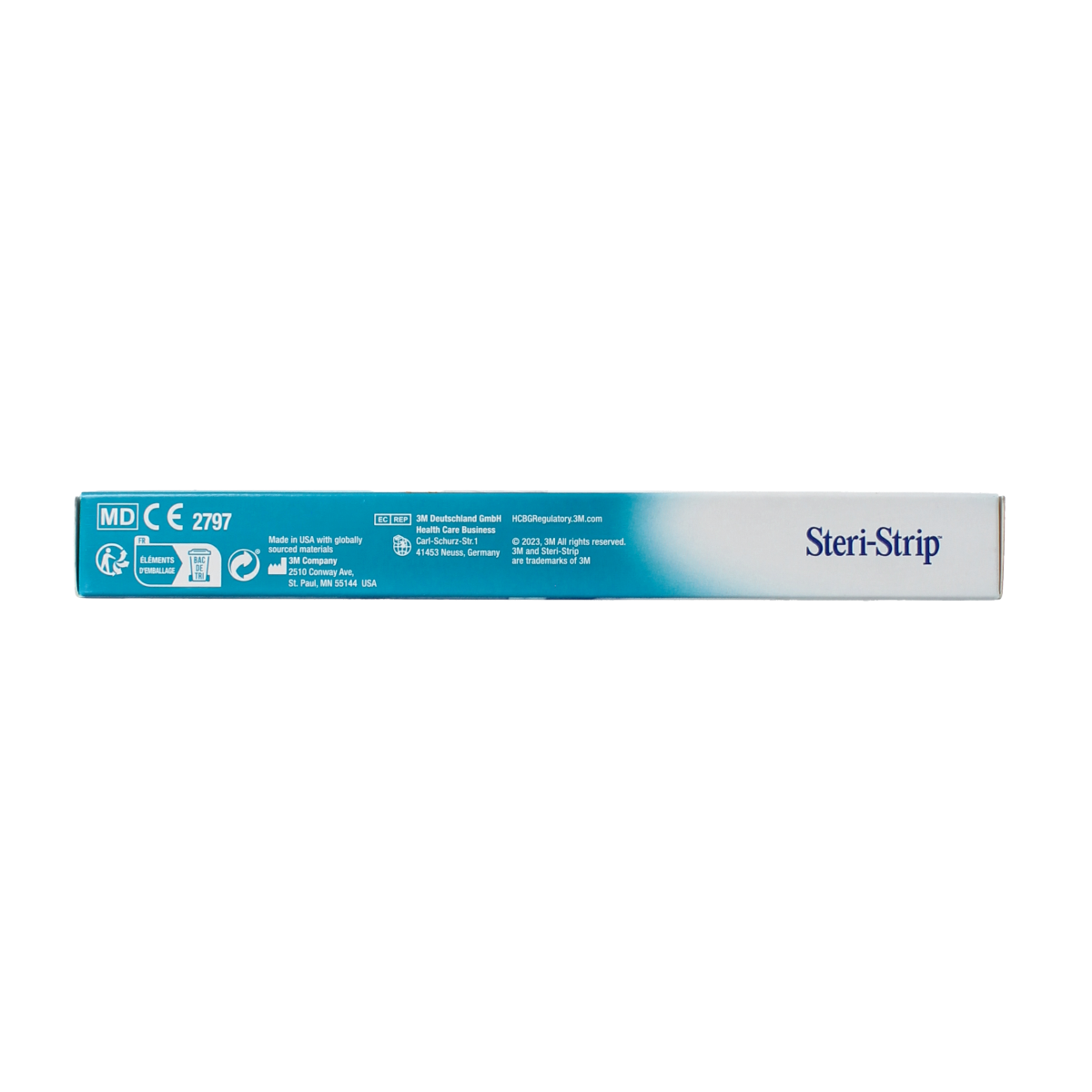 3M Steri-Strips adhesive wound closures, 10 x 6mm, pack of 10, used for small cuts and wounds.