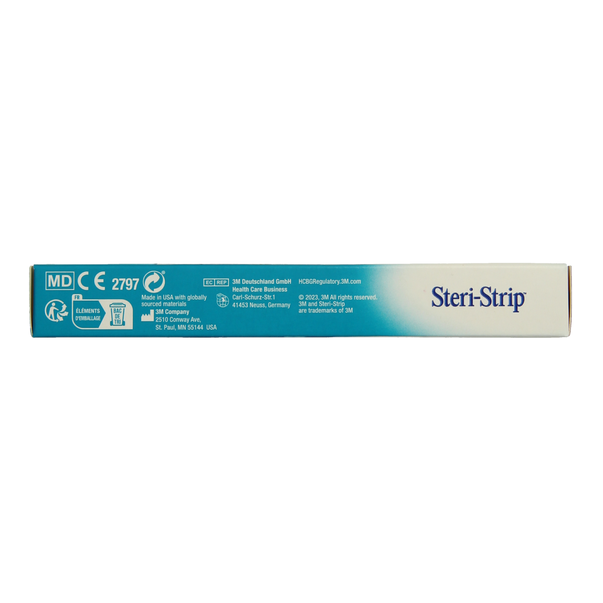 3M Steri-Strip hecht adhesive wound closures, 6 x 38mm, pack of 6, for medical wound healing and skin closure.