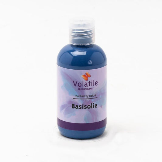 Volatile Olijf koud geperst body care oil in 250ml bottle, natural moisturizing product with olive extracts.
