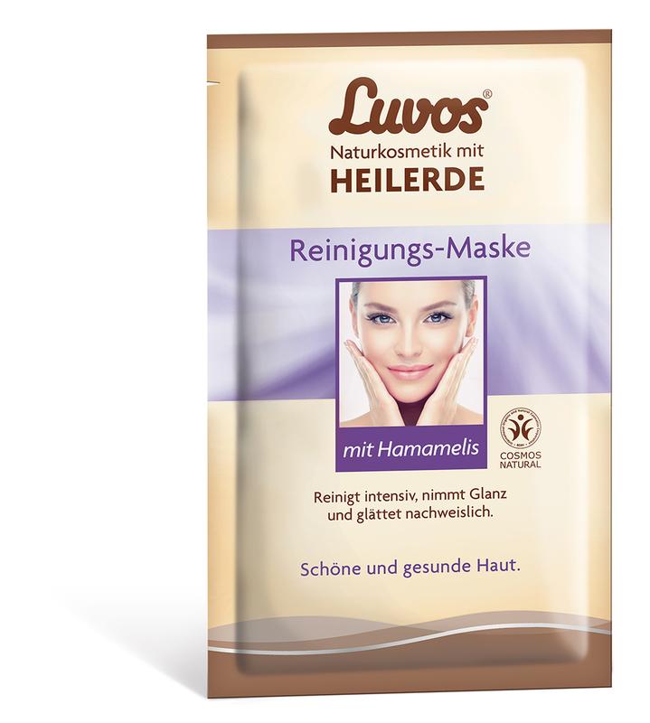 Luvos Gezichtsverzorging crememasker in 7.5ml sachets, two pack, for cleansing and skin care.