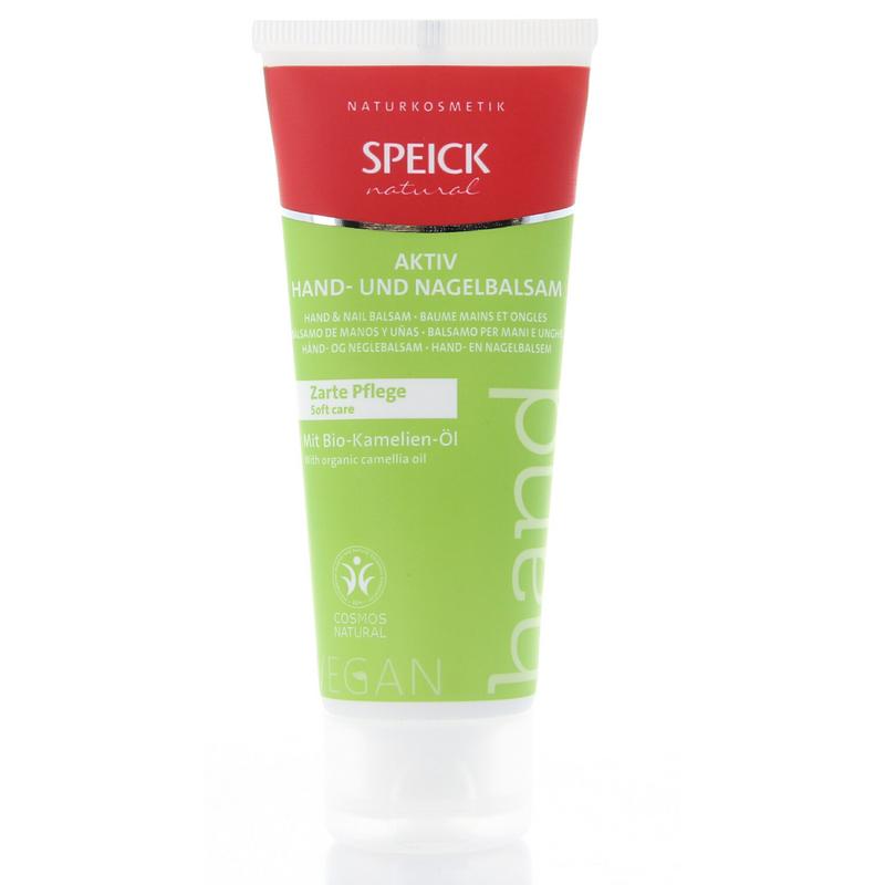 Speick Natural aktiv hand and nail balm in 75ml tube, moisturizing hand care product with natural ingredients.