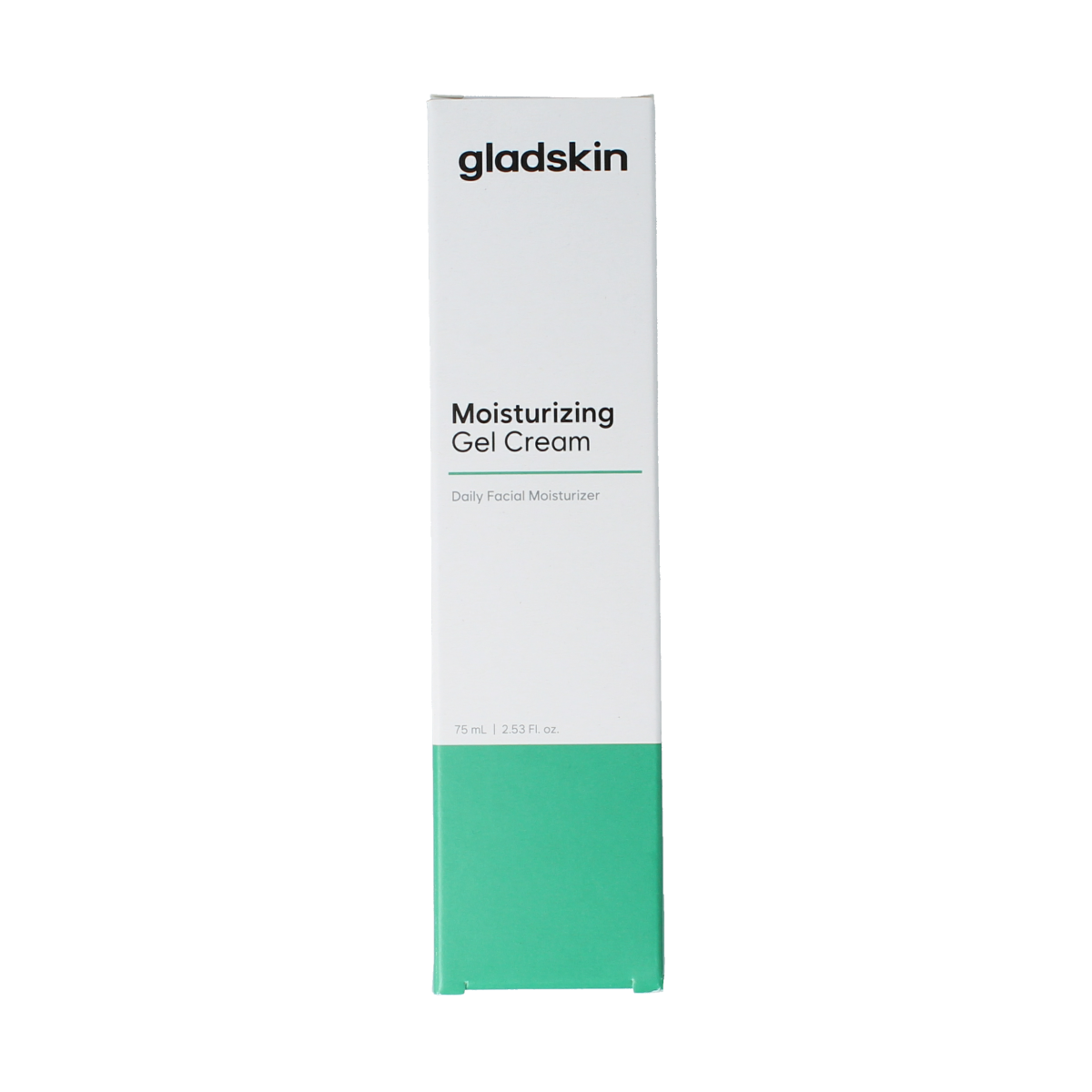 Gladskin Daily gel-cream moisturizer in 75ml, a facial skincare product with a smooth, hydrating texture for daily use.