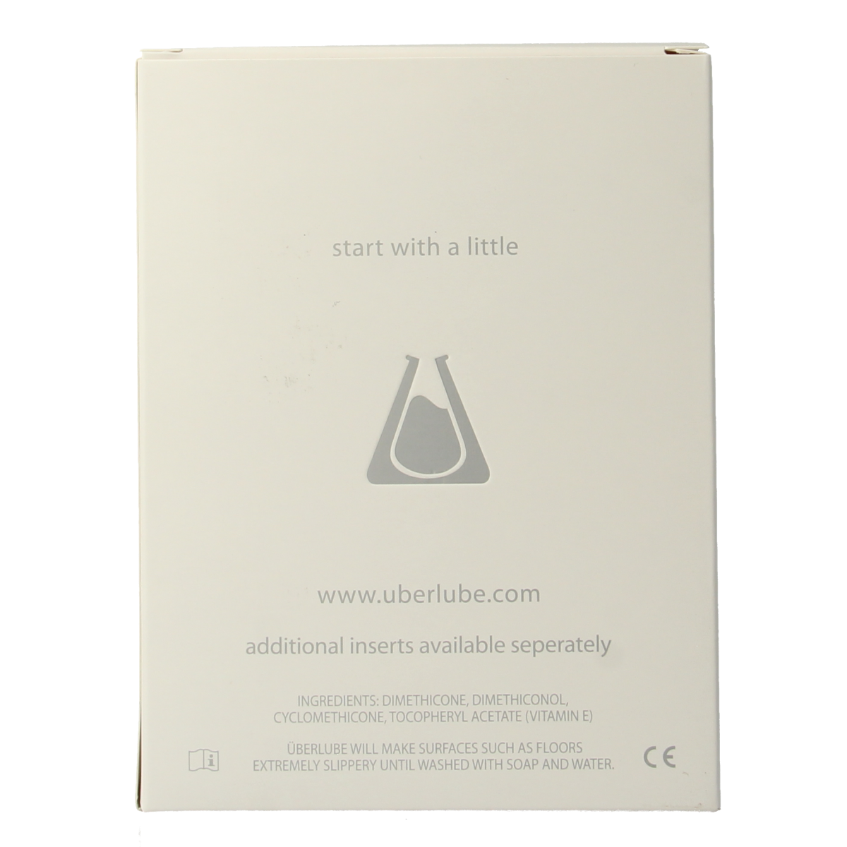 Uberlube Good to Go paars aubergine lubricant bottle, 15ml, a sleek silicone-based personal lubricant for smooth comfort.