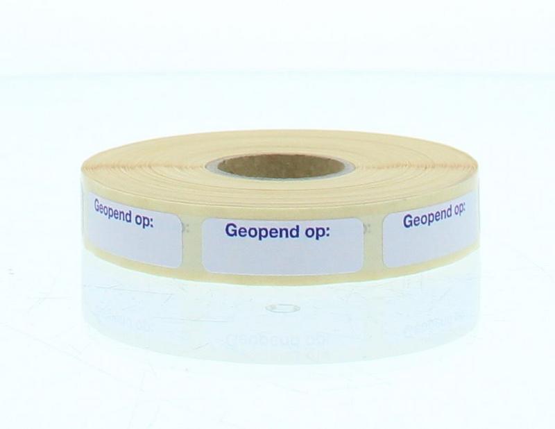 Spruyt Hillen sticker sheet with 1000 labels, featuring colorful printed etiketten for packaging or labeling purposes.
