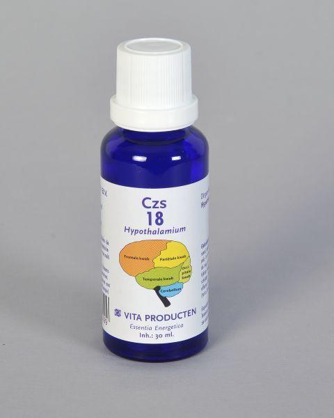 Vita CZS 18 Hypothalamium herbal supplement in a 30ml bottle, part of Vita's herbal preparations line.
