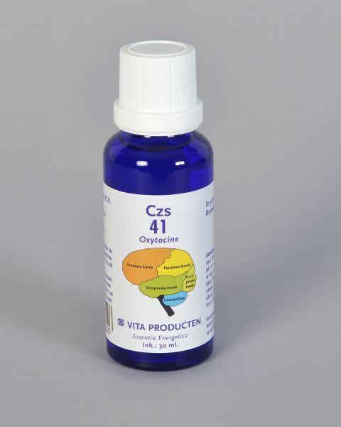 Vita CZS 41 Oxytocine herbal preparation bottle containing 30ml with label showing product details and branding.
