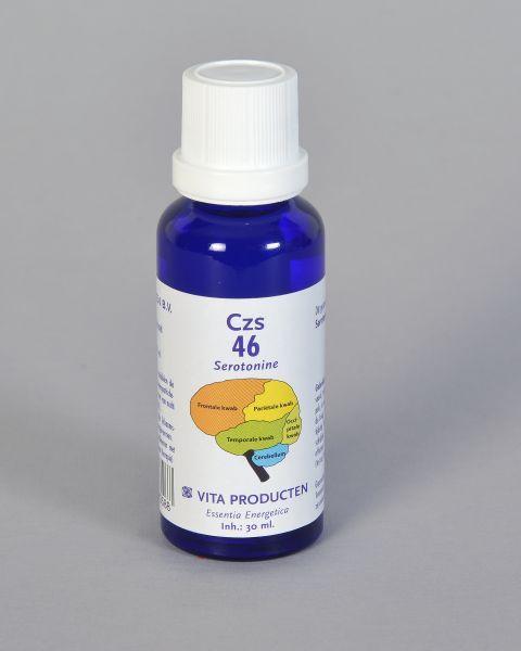 Vita CZS 46 Serotonine herbal supplement in a 30ml bottle, part of Vita's kruidenpreparaten product line.