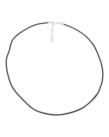 Ruben Robijn black necklace with adjustable extension chain, featuring a sleek, modern design and a secure clasp.