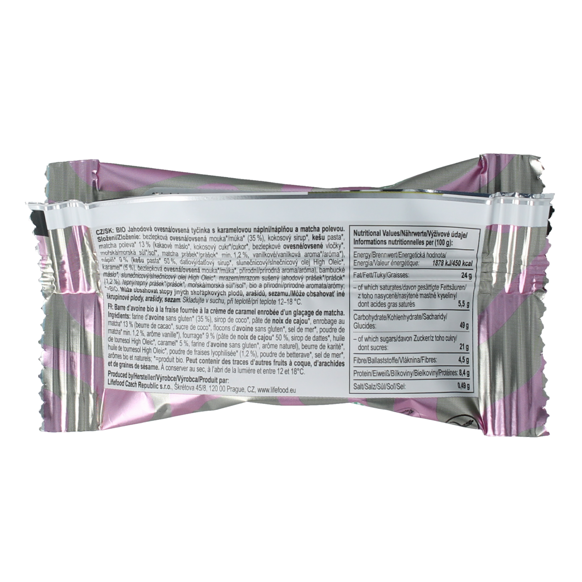 Lifefood Cake strawberry caramel matcha BIO 35.00 Gram