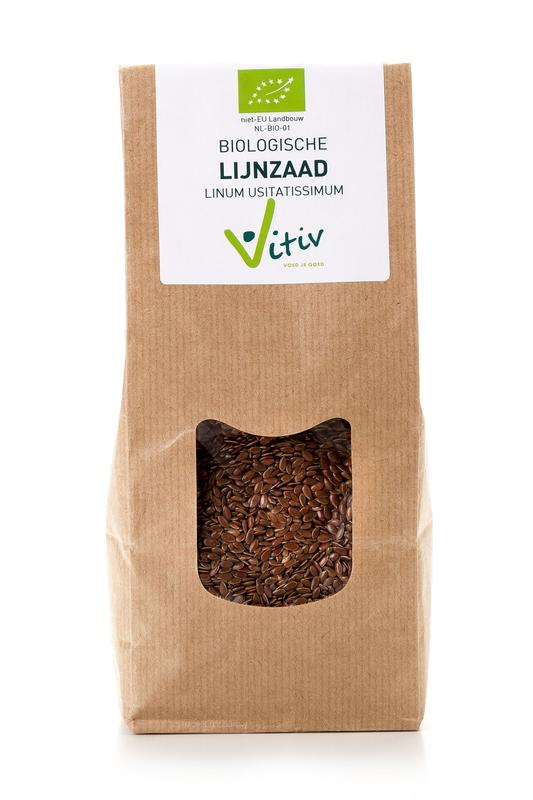 Vitiv Lijnzaad heel bio 500.00 Gram