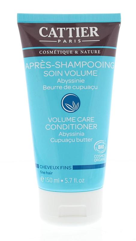 Cattier conditioner for fine hair in 150ml bottle, with natural ingredients, designed to nourish and detangle delicate hair.