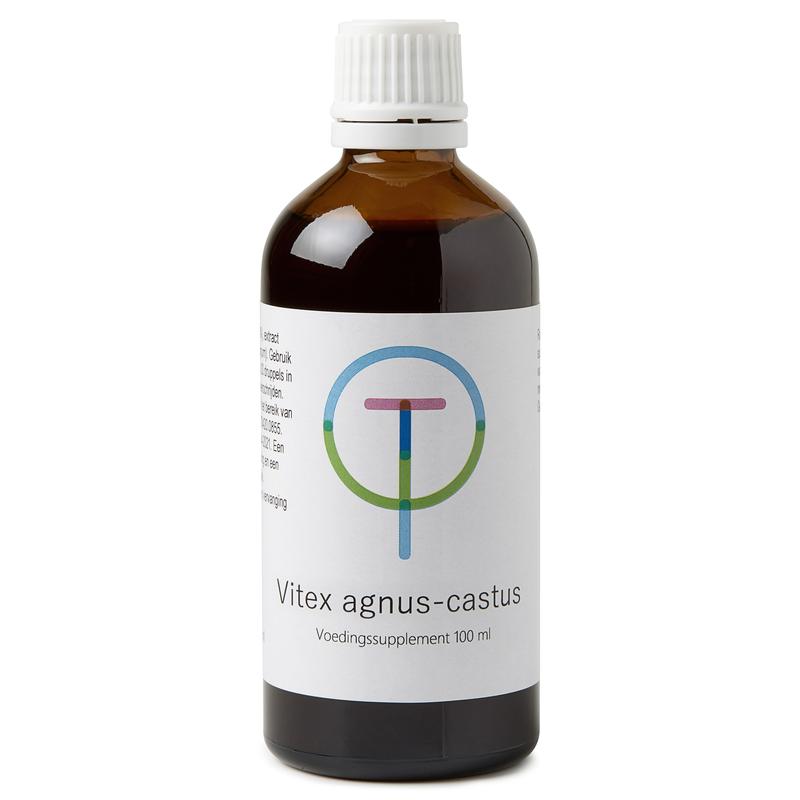 Therapeutenwinkel Vitex agnus castus herbal remedy in 100ml bottle, part of Kruidenpreparaten line, shown in the image.