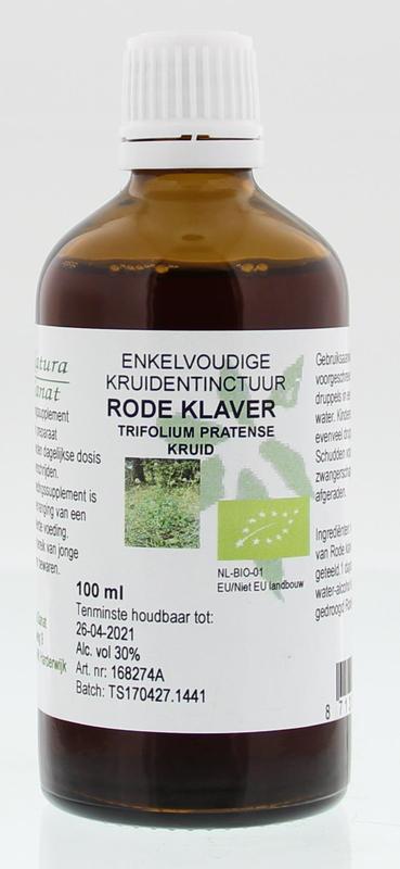 Cruydhof Trifolium organic tincture in 100ml bottle, herbal herbal supplement with red clover, for natural wellness and herbal remedies.