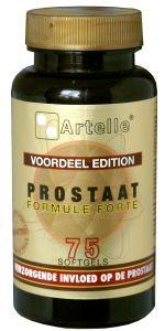 Artelle Prostaat formule forte 75 softgels, herbal supplement in softgel capsules for prostate health.