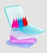 TePe travel case for dental floss picks and interdental cleaners, compact storage container for TePe ragers.