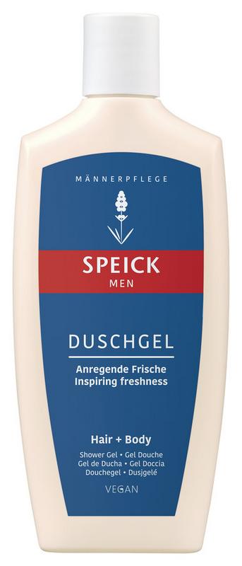 Speick Men douchegel in 250ml bottle, natural men's body wash with herbal extracts, suitable for daily shower use.