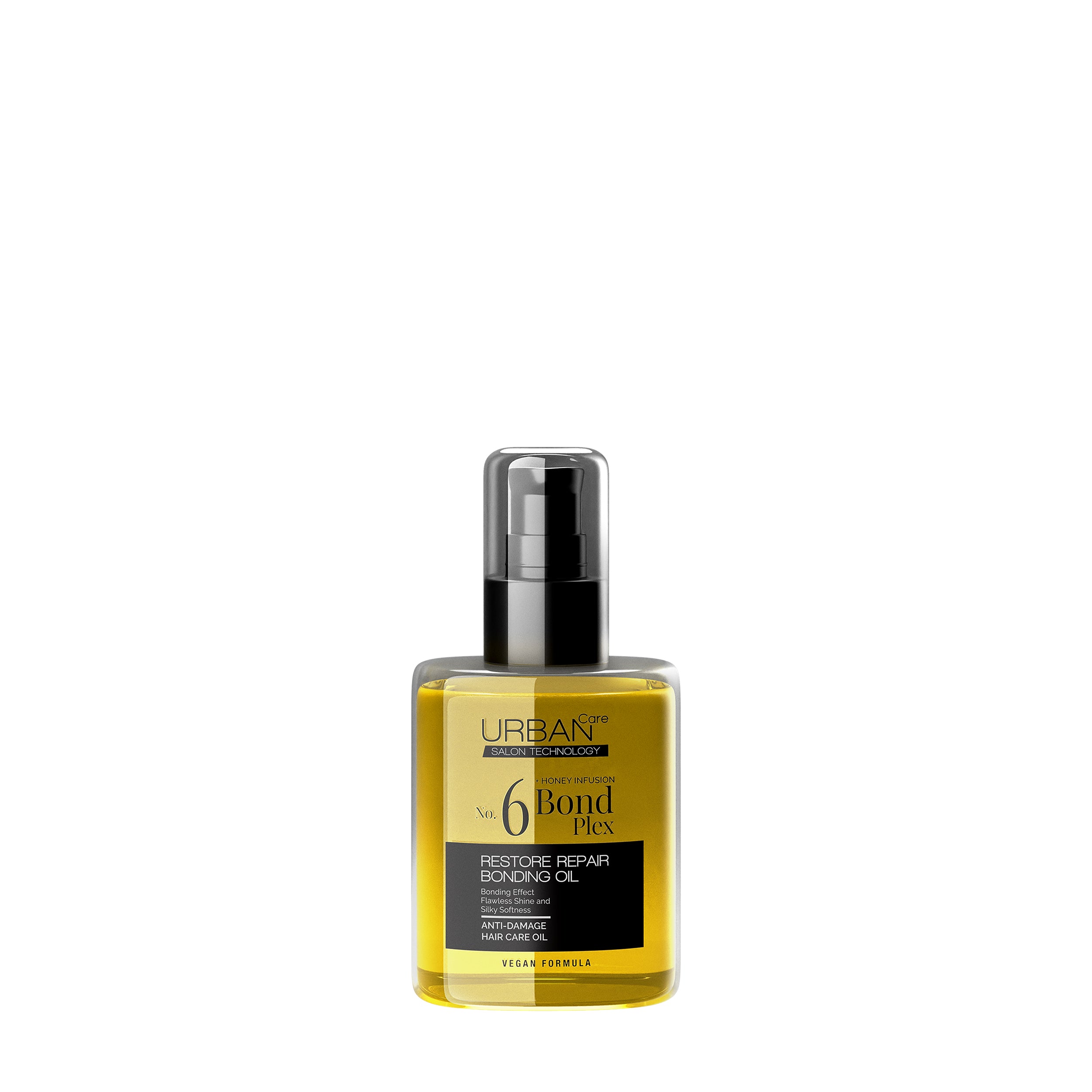 Urban Care No 6 Bond Plex repair bonding oil in a 100ml bottle, designed for hair care and strengthening damaged hair.