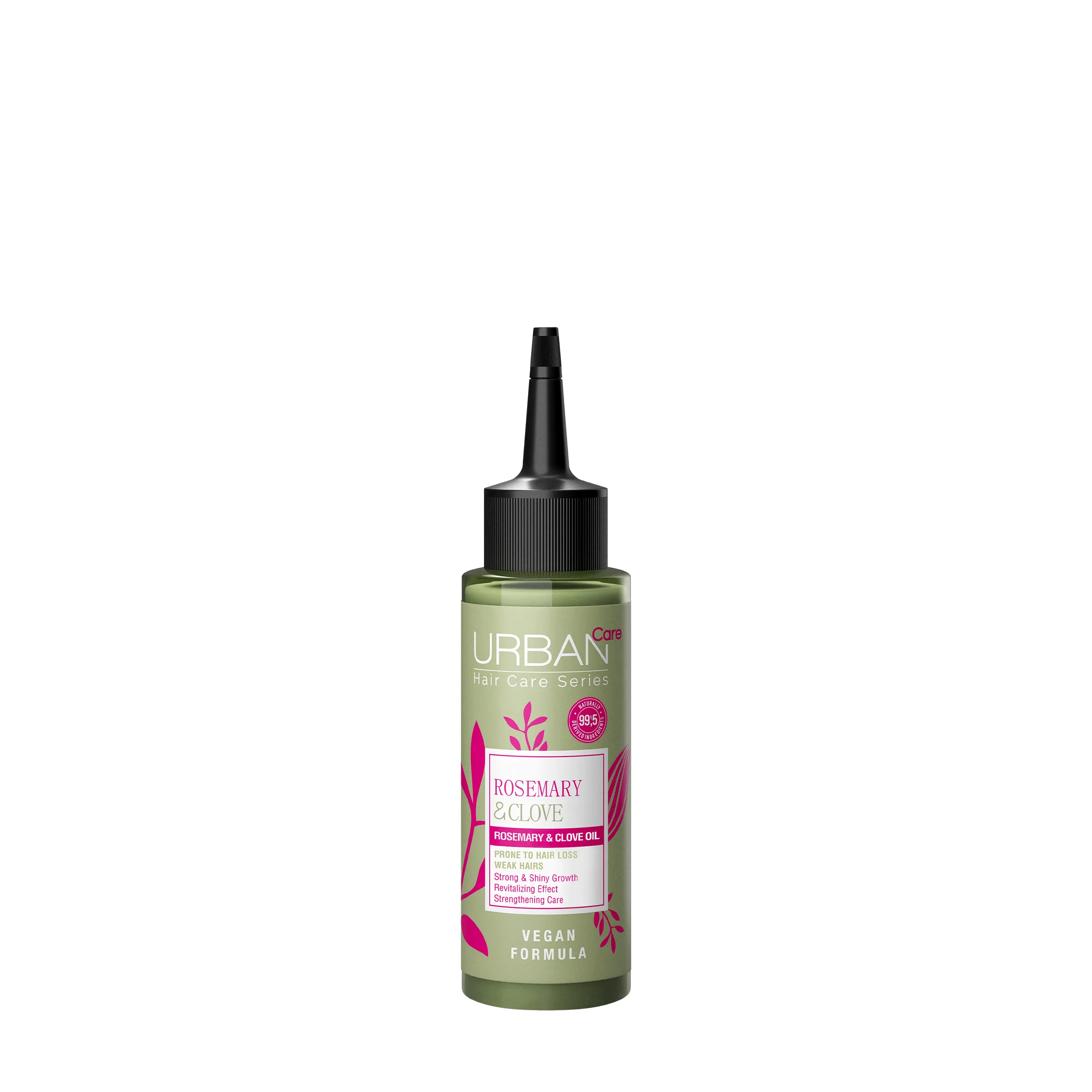 Urban Care Rosemary and Clove hair care oil in 100ml bottle, strengthening treatment for healthy hair, Haarverzorging product.