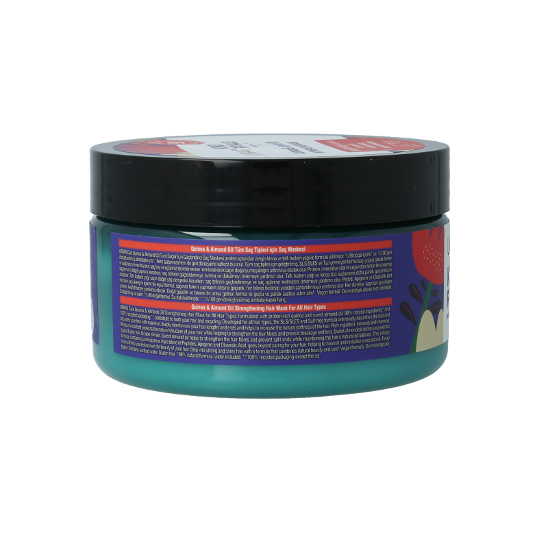 Urban Care Kind Rituals quinoa and almond hair mask in 230ml jar, creamy hair treatment for nourishment and softness