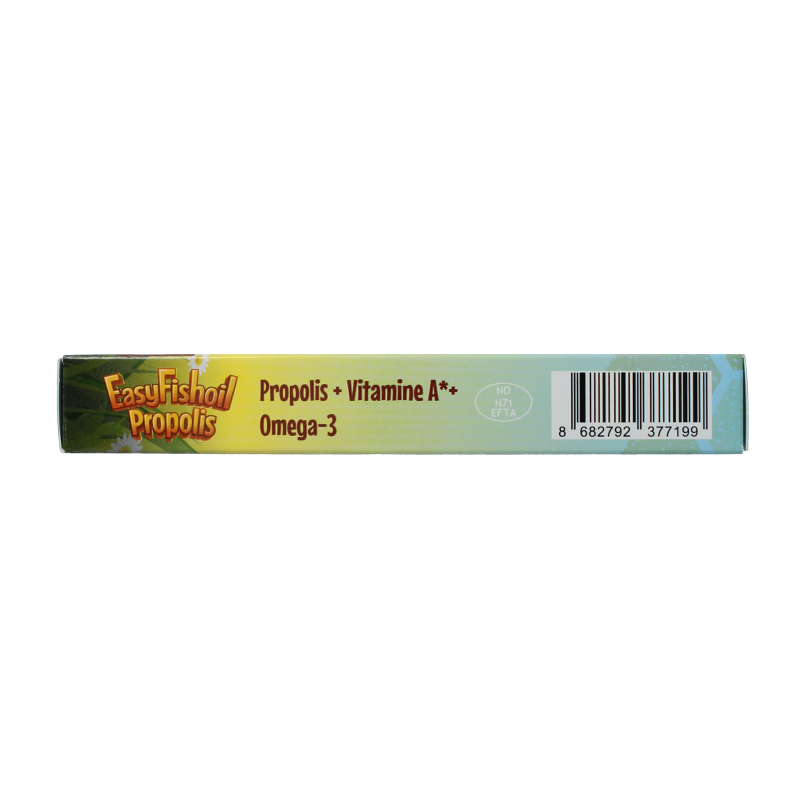 EasyVit Easyfishoil Propolis Vetzuren 30 gummies, soft chews with fish oil and propolis for immune support and overall wellness.