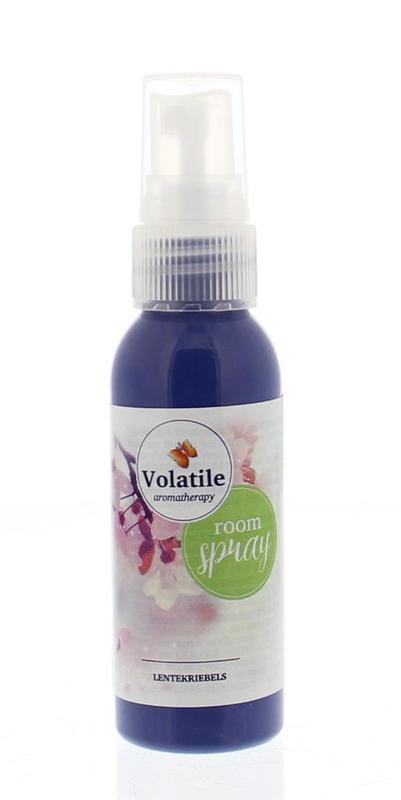Volatile Roomspray Lentekriebels 50ml bottle, a scented air freshener with a sleek design and vibrant label.