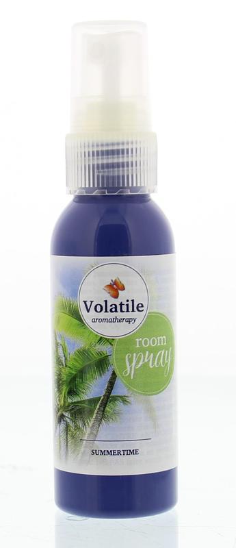 Volatile Summertime Room Spray in 50ml bottle, a fragrant geurverspreider for freshening indoor spaces.