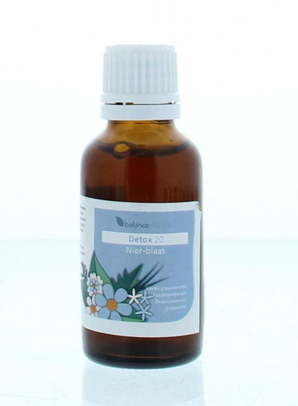 Balancepharma DET020 Nier en Blaas Detox kruidenpreparaat in 30ml, herbal supplement for urinary health.