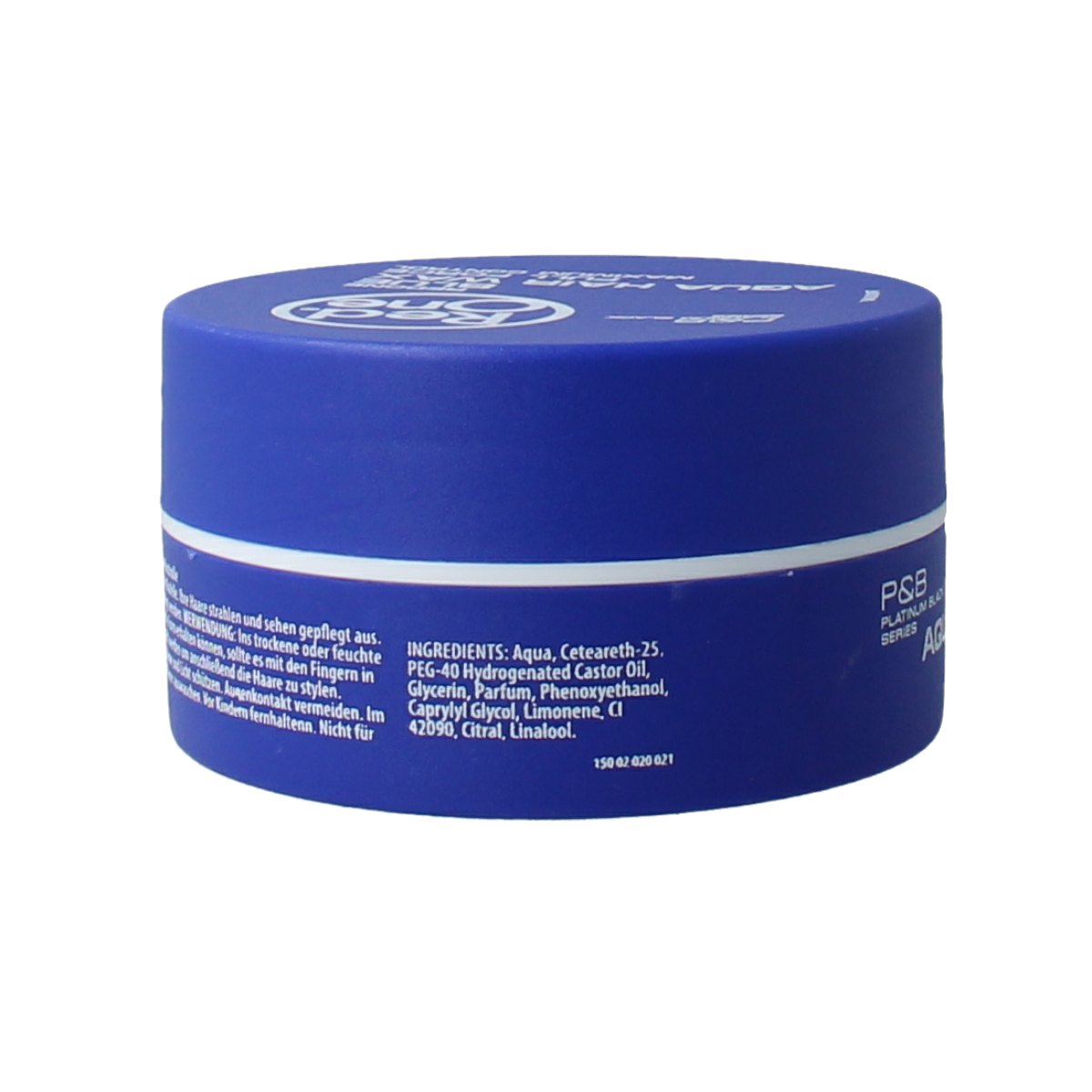 Red One Red One Haarwax aqua blue styling wax in 150ml jar, showcasing the vibrant blue product for hair styling.