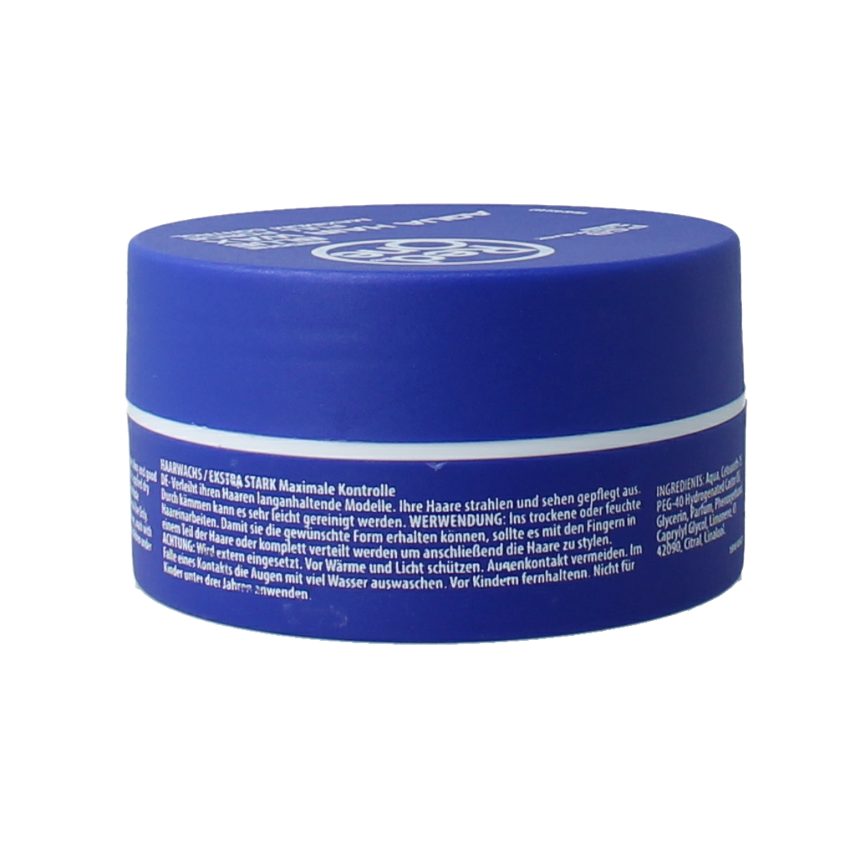 Red One Haarwax aqua blue styling product in 150ml container, designed for hair styling and hold.