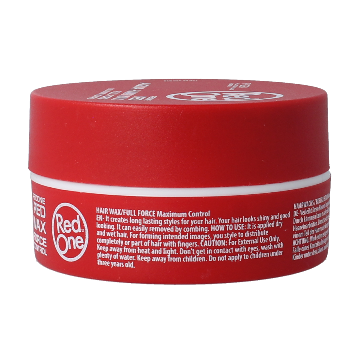 Red One Red Haarwax aqua styling product in 150ml container, showcasing the vibrant red wax for hair styling.