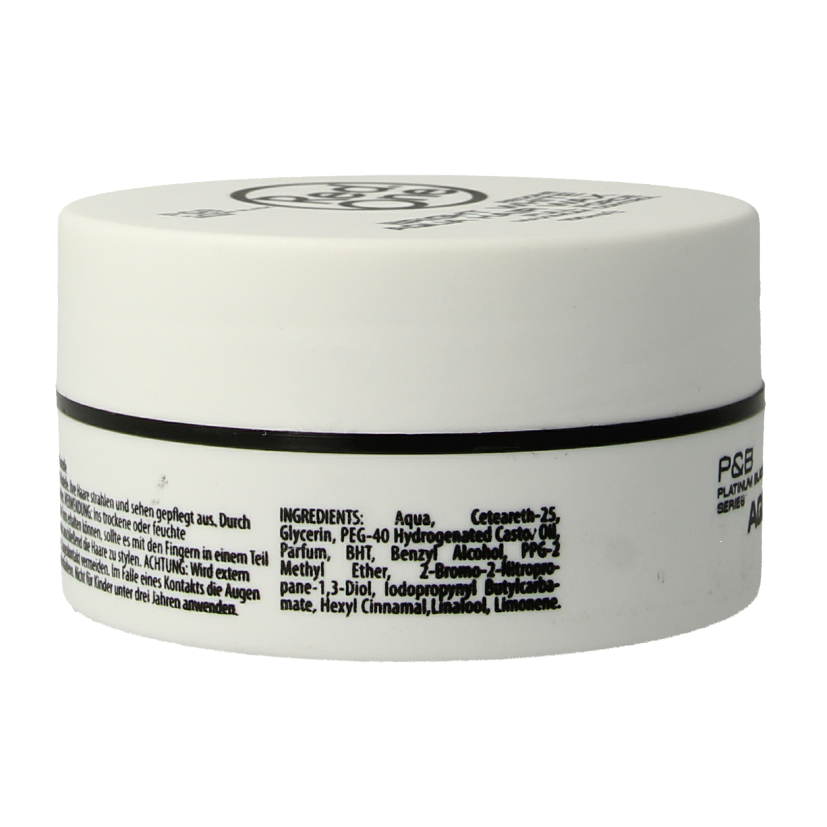 Red One Red One Haarwax Aqua Bright White 150ml jar for hairstyling with bright white, shiny finish, shown in the image.