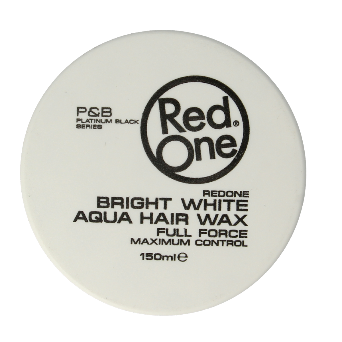 Red One Aqua Bright White Haarwax styling product in a 150ml container, designed for hair styling and hold.