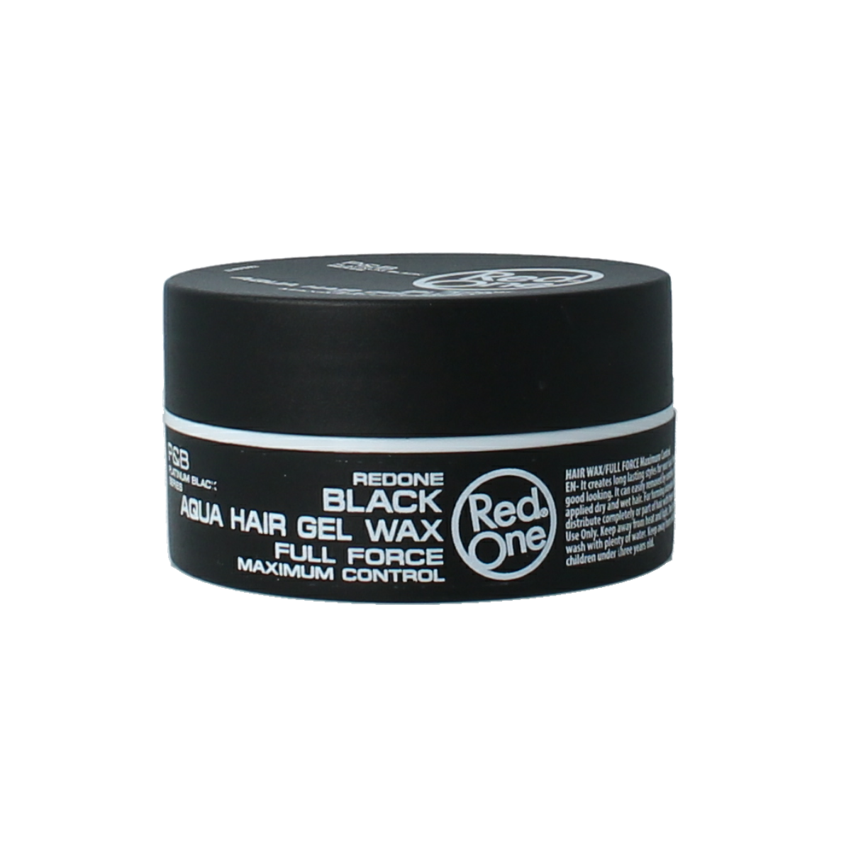 Red One Haarwax aqua black styling product in 150ml container, designed for flexible hair styling and hold.