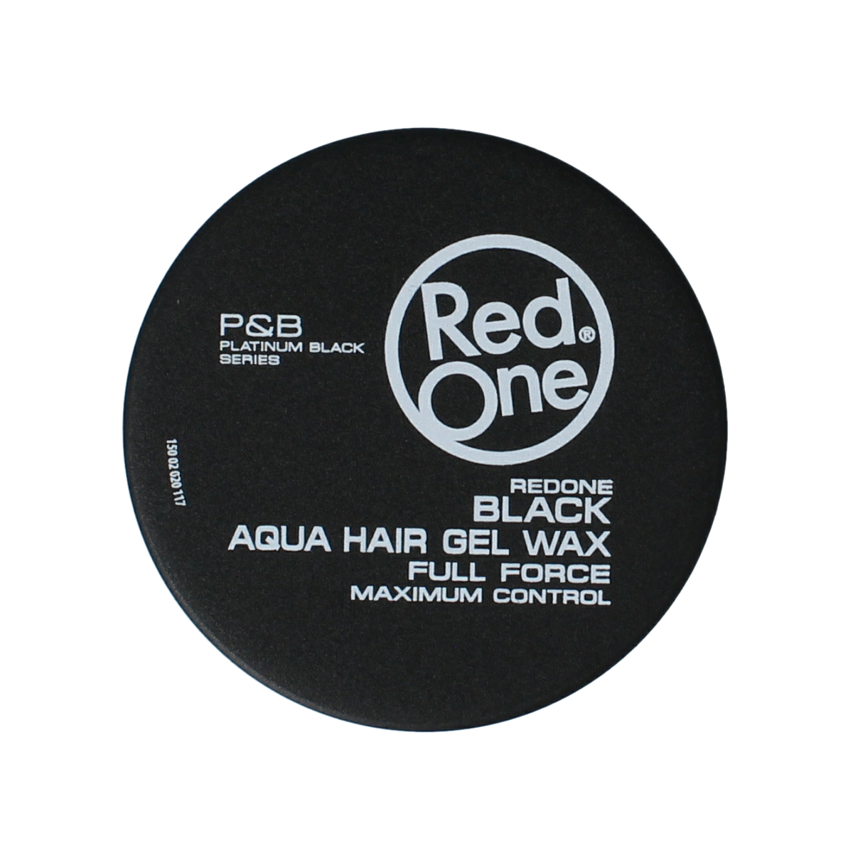 Red One Red One Haarwax Aqua Black styling wax jar, 150ml, with black lid and label, used for hair styling and hold.