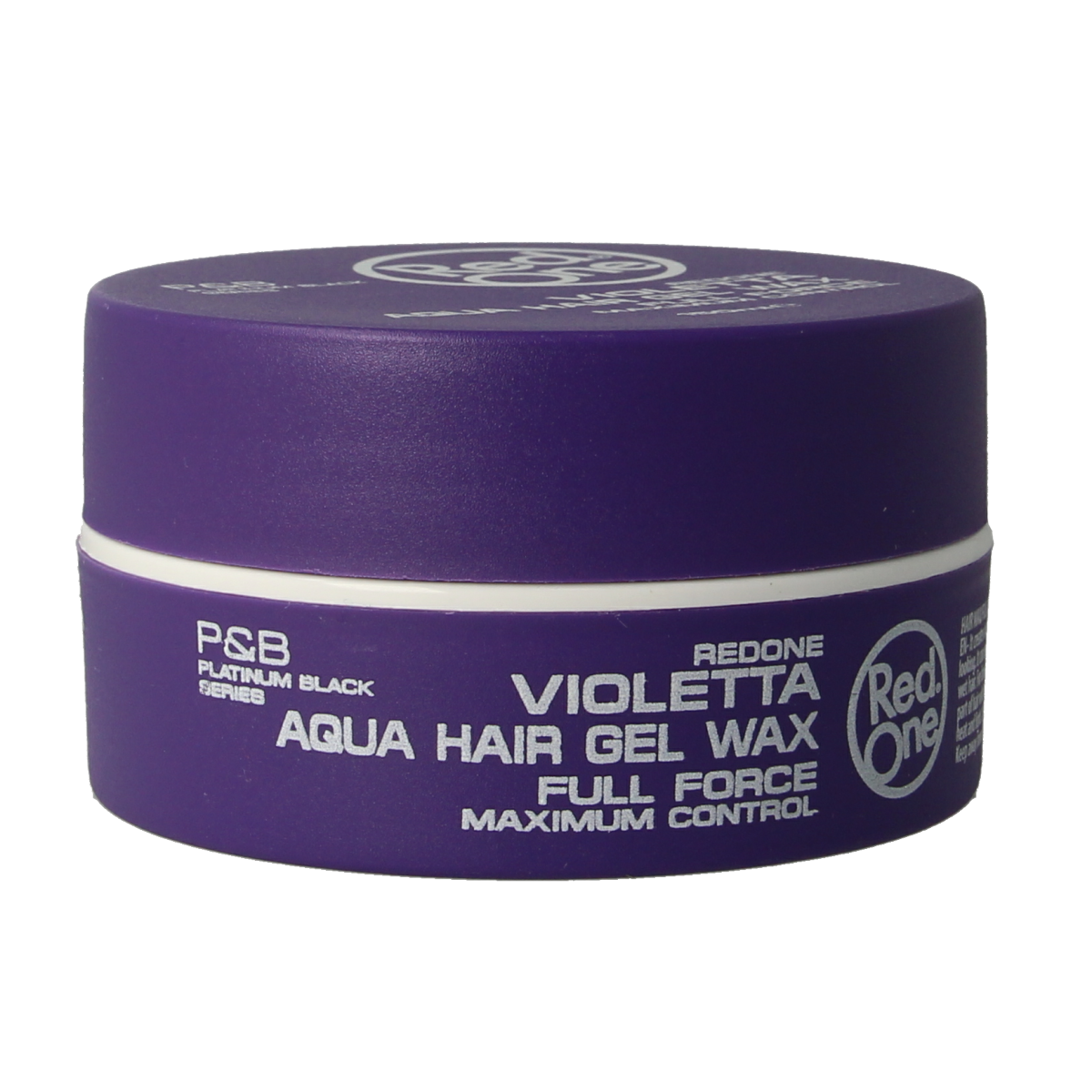 Red One Red One Haarstyling Haarwax Aqua Violetta in 150ml jar, showcasing vibrant purple hair wax for styling and shine.
