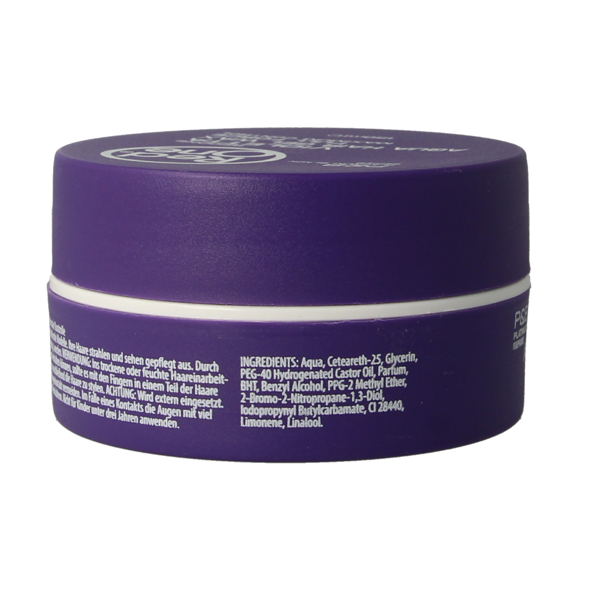 Red One Haarwax aqua violetta styling product in a 150ml container, designed for hair hold and shine.