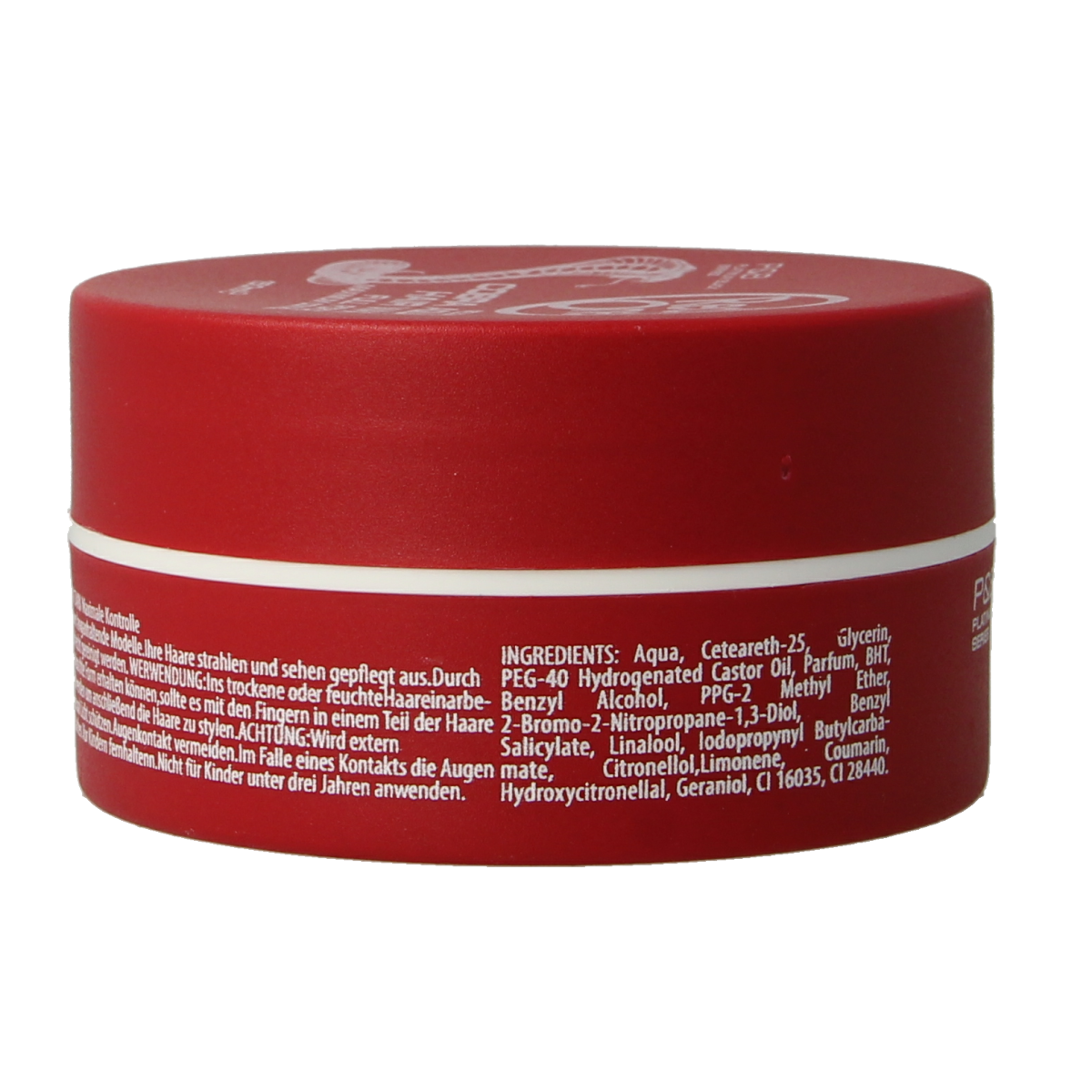 Red One Red One Haarstyling Aqua Cobra Haarwax in 150ml jar with black lid, smooth texture for styling and shaping hair.