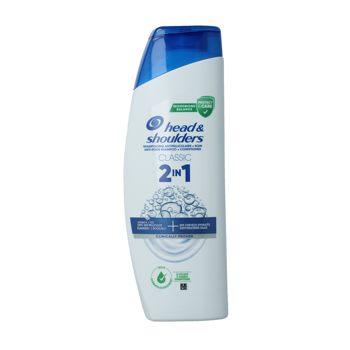 Head & Shoulders Classic 2-in-1 shampoo and conditioner bottle, 300ml, for hair care and scalp health.